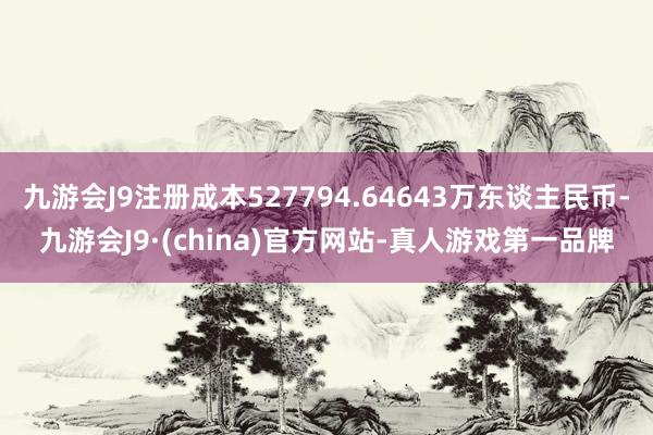 九游会J9注册成本527794.64643万东谈主民币-九游会J9·(china)官方网站-真人游戏第一品牌